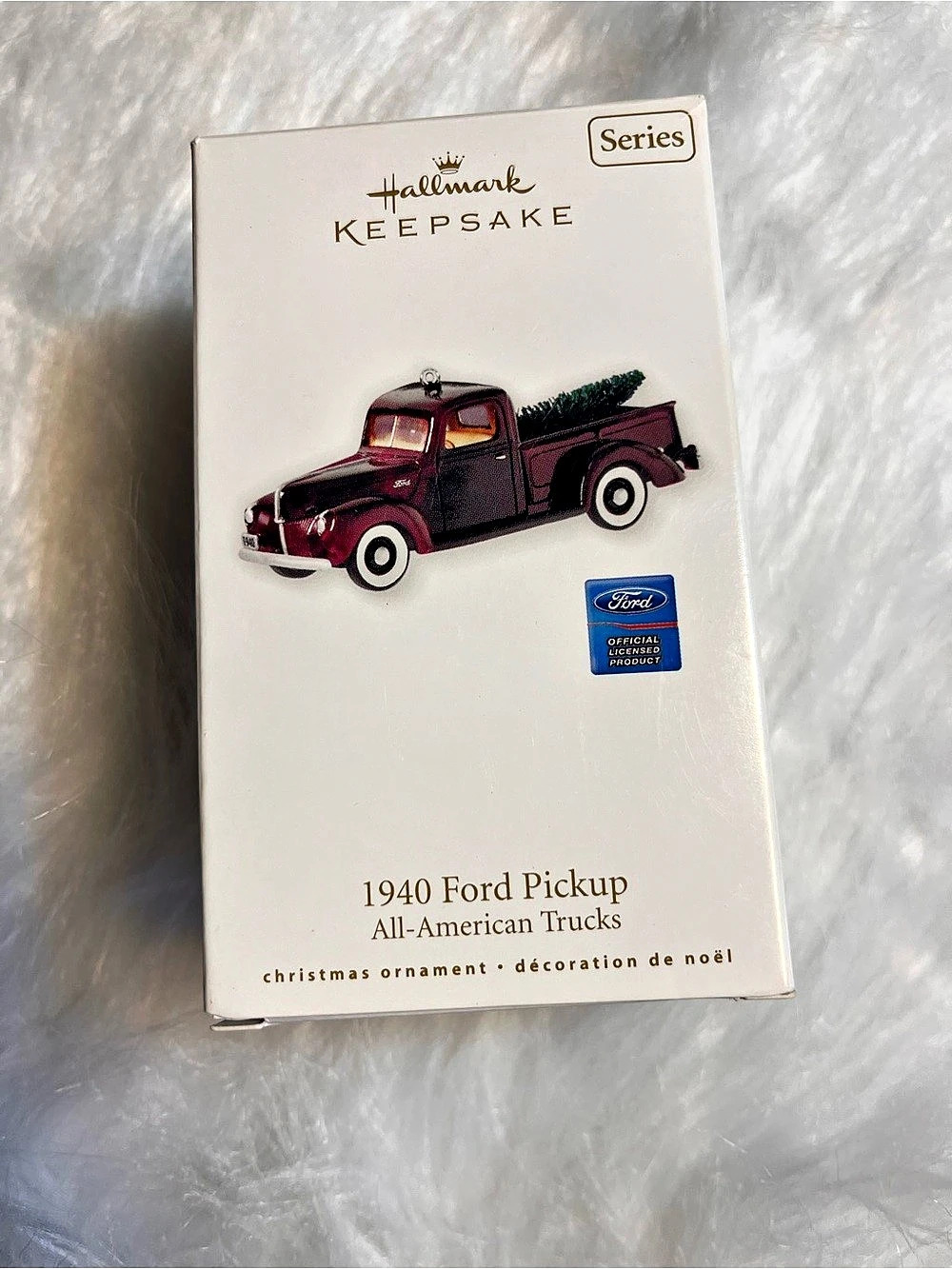 Hallmark Keepsake 1940 Ford Pickup All-American Trucks Christmas Ornament Black